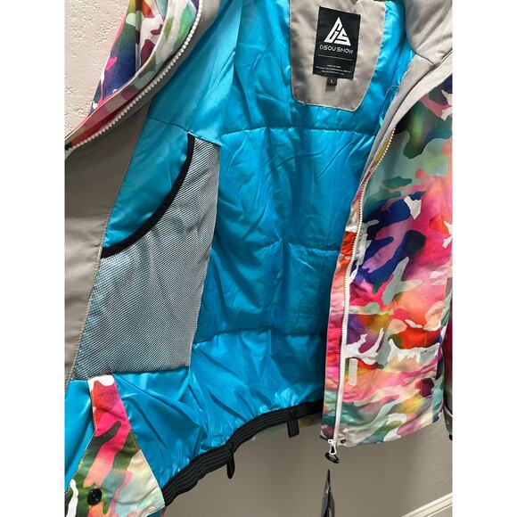 Vibrant Multicolor Women's Ski Jacket - Picture 6 of 12